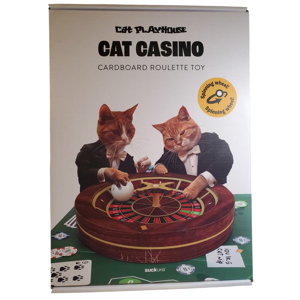 Cat Casino - Cardboard Roulette Table Cat Toy